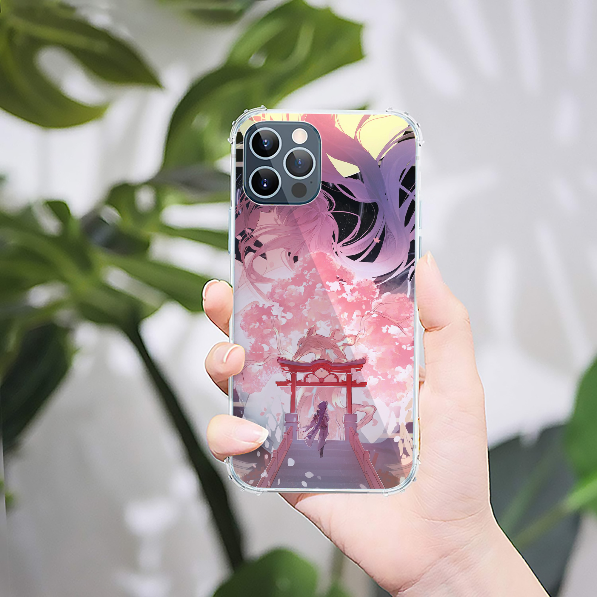 げんし神 genshin 【iPhone 12シリーズ対応】透明スマホケース（クリアソフトケース）